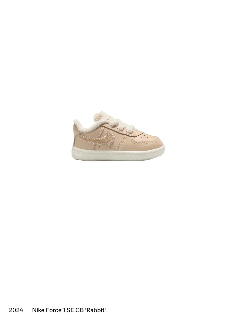 Nike Kids' Beige Nike Force 1 SE CB 'Rabbit' Sneakers